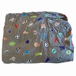 Pottery Barn Teen NFL Logos Fitted Sheet XL Twin Extra Long Redskins Raiders